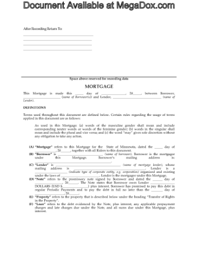 Picture of Minnesota Residential Mortgage