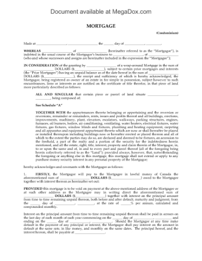 Picture of Wraparound Mortgage for Condominium | Canada