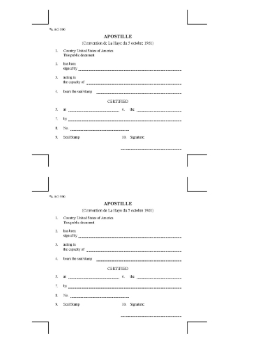 Picture of Apostille Certificate | USA