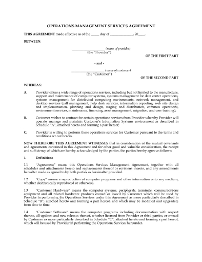 USA IT Managed Services Agreement