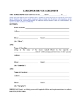 Caregiver Service Agreement